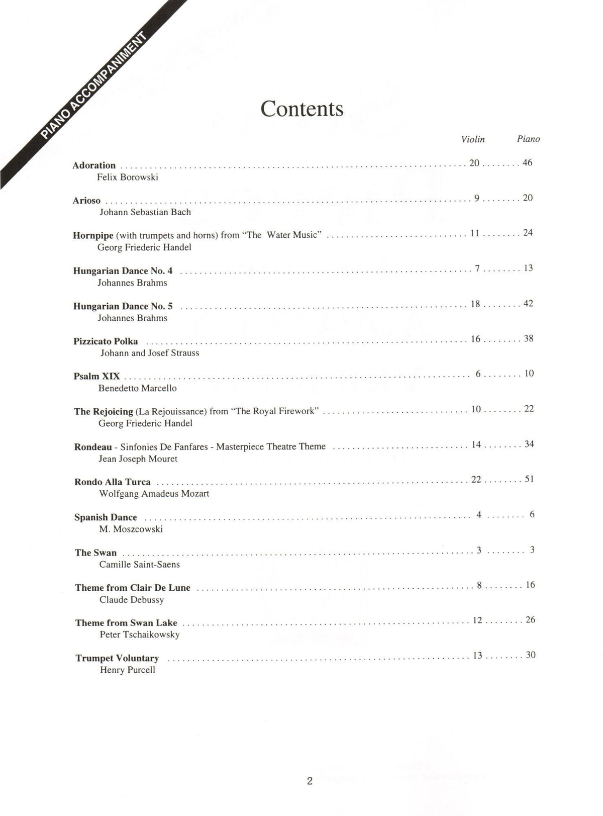 Solo Pieces For The Advanced Violinist - for Violin and Piano - arranged by Craig Duncan - Mel Bay Publications