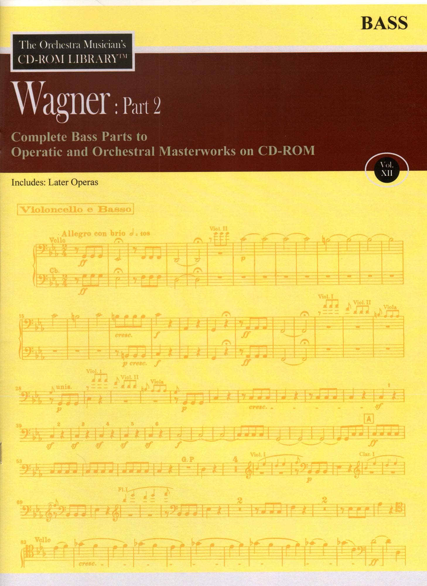 The Orchestra Musician's CD-ROM Library - Volume 12: Wagner, Part 2 - Bass - CD Sheet Music, LLC