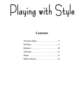 Martin, Joanne - Playing With Style for String Quartet or String Orchestra - Violin 1 part - Alfred Music Publishing