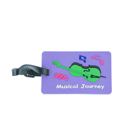 Musical Journey Luggage Tag - Purple