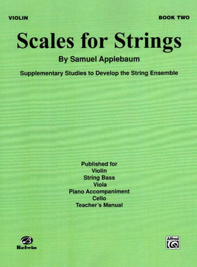 Applebaum, Samuel - Scales For Strings - Book 2 for Violin - Belwin/Mills Publication