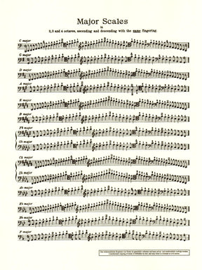 Whitehouse - Tabb Scale & Arpeggio Album, for Cello Published by Schott Music