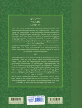 The Finest Baroque Sonatas - for Violin and Basso Continuo - edited by Peter Mohrs - Schott Violin Library