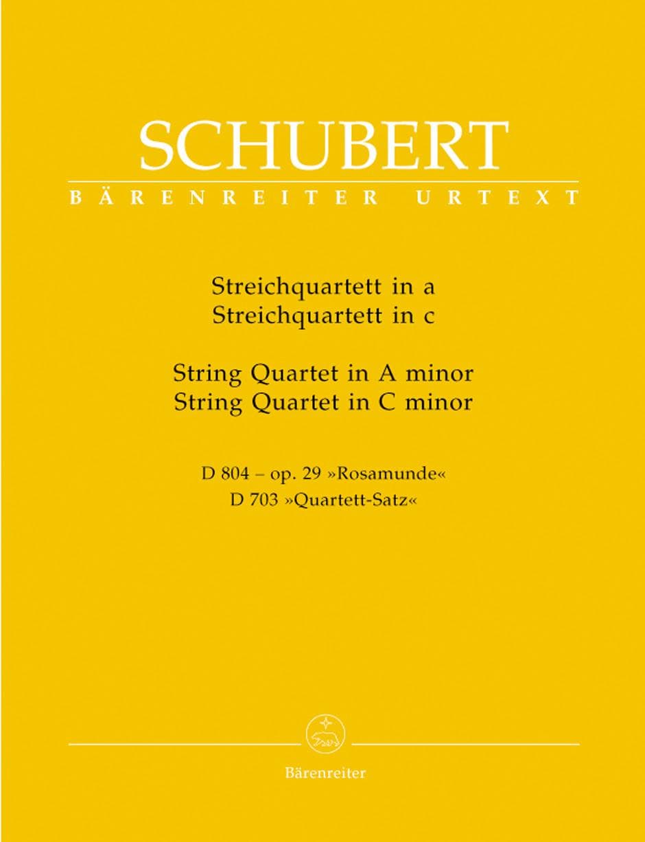 Schubert Quartets: A Minor, C Minor, Urtext, eCommerce