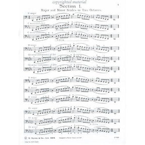 Scales And Arpeggoios For Cello by Benoy and Burrowes - Paxton Music Limited Publication