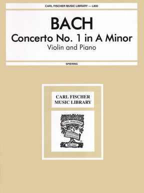 Bach, JS - Concerto No 1 in a minor BWV 1041 for Violin and Piano - Arranged by Spiering - Fischer Edition