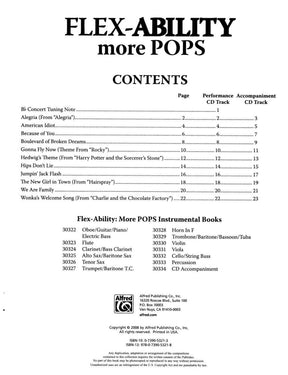 Victor Lopez - Flex Abil More Pops. Oboe/Guitar/Piano/Bass Part. For Solo, Duet, Trio, or Quartet with optional Piano Accompaniment. Published by Alfred Music.