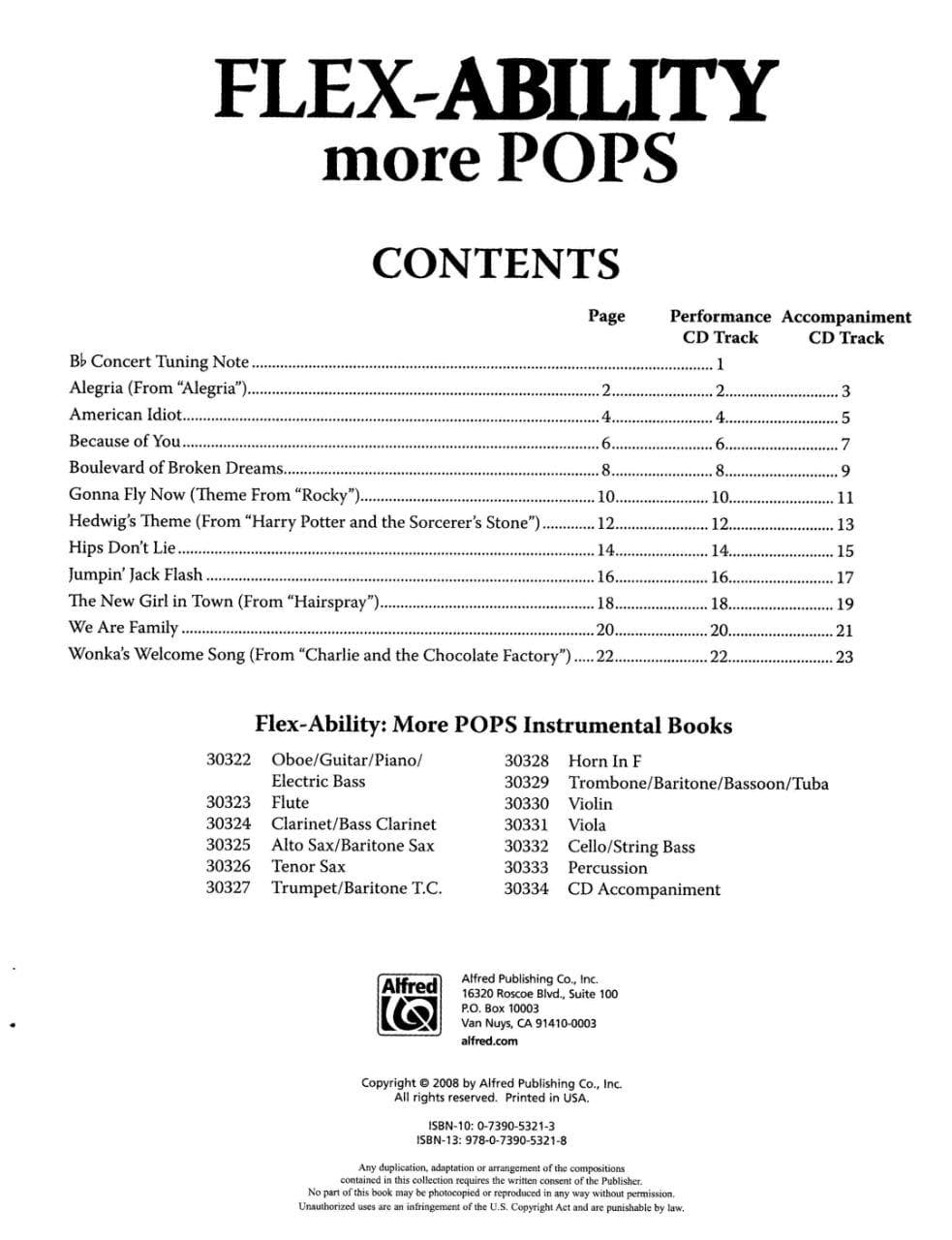 Victor Lopez - Flex Abil More Pops. Oboe/Guitar/Piano/Bass Part. For Solo, Duet, Trio, or Quartet with optional Piano Accompaniment. Published by Alfred Music.