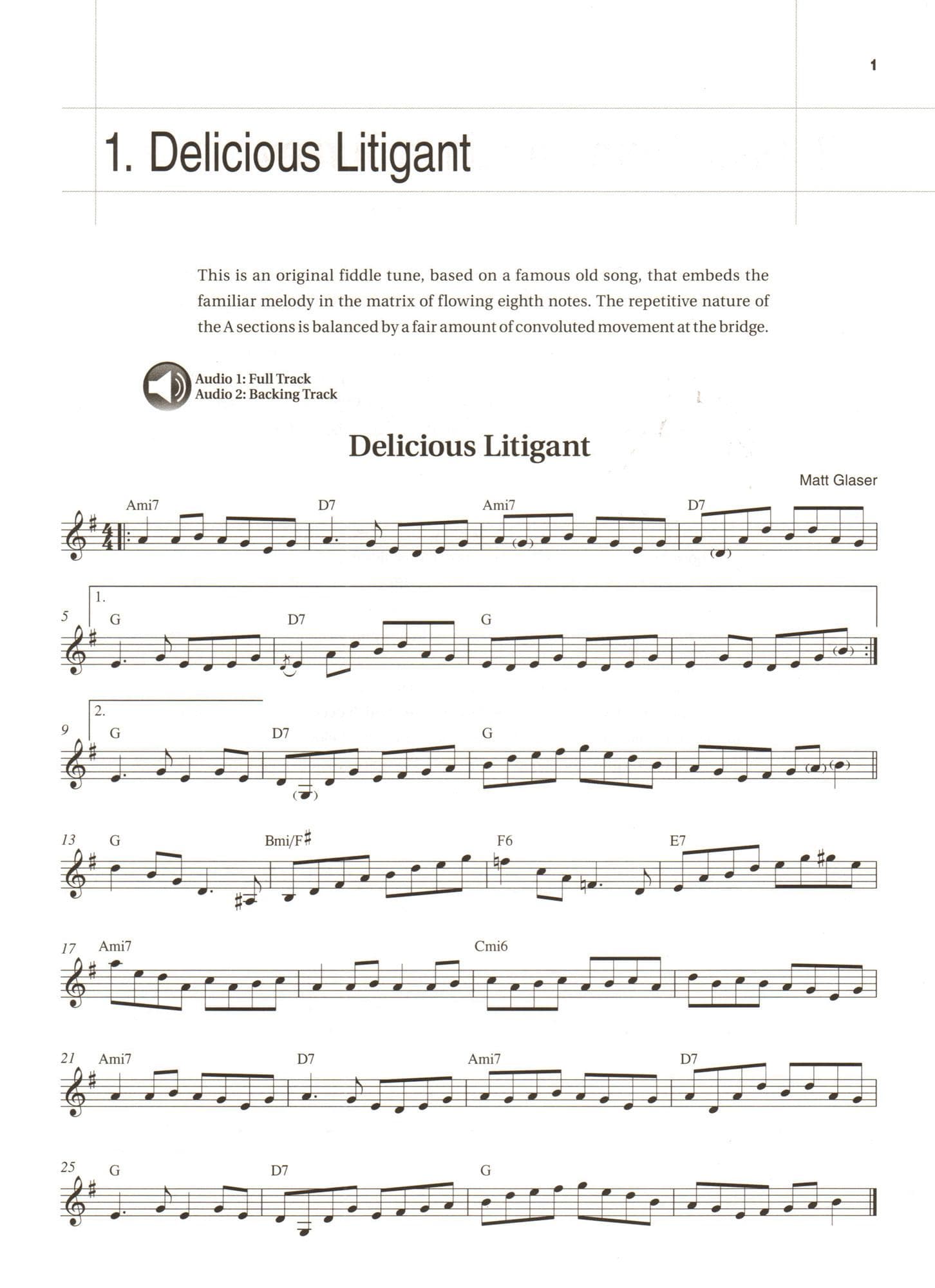 Fiddle Tunes on Jazz Changes - by Matt Glaser - for Violin with Audio Accompaniment Access - Berklee Press