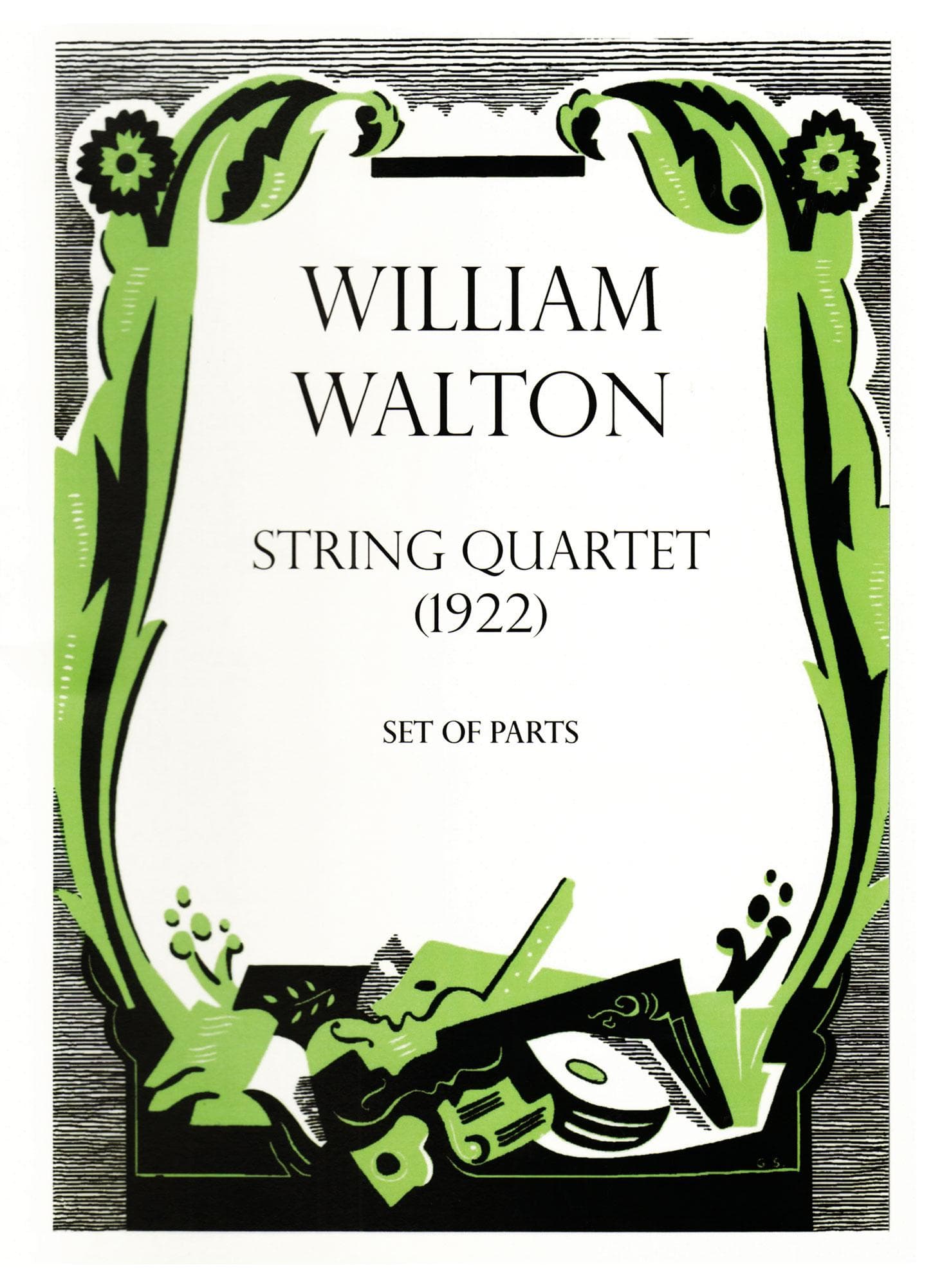 Walton, William - String Quartet (1922) - Set of Parts - edited by Hugh MacDonald - Oxford University Press