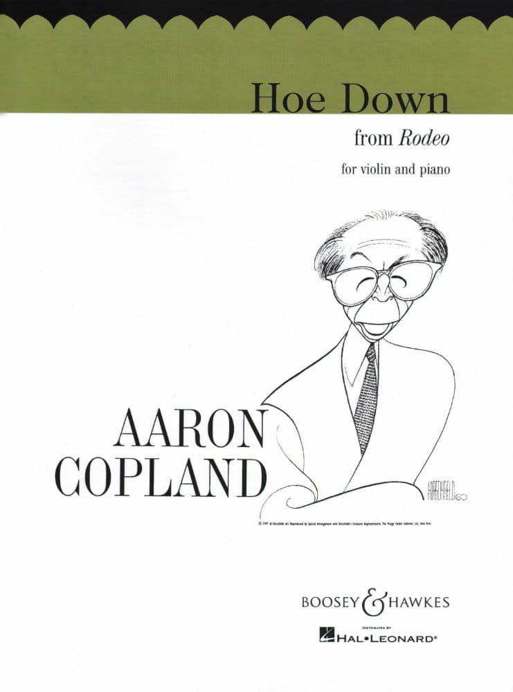 Copland, Aaron - Hoe Down From Rodeo for Violin and Piano - Boosey & Hawkes Publication