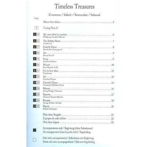 Timeless Treasures, for Viola and Piano, with accompaniment CD. First Position. Published by Fentone Music.