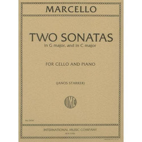 Marcello, Benedetto - Two Sonatas (in C Major and G Major) - Cello and Piano - edited by János Starker - International Music Co