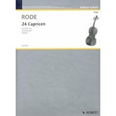 Rode - 24 Caprices For Viola Edited by Rostal Published by Schott Music