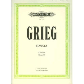 Grieg, Edvard - Sonata No 3 In c minor, Op 45 - Violin and Piano - edited by Yankelevich - Edition Peters