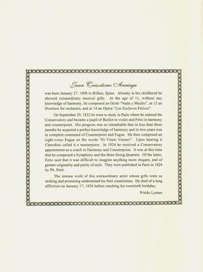 Arriaga, Juan Crisóstomo - Three Quartets - Parts for Two Violins, Viola and Cello - International Edition