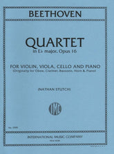 Beethoven, Ludwig - Piano Quartet in E-flat Major Op 16 for Violin, Viola, Cello and Piano - Arranged by Stutch - International Edition