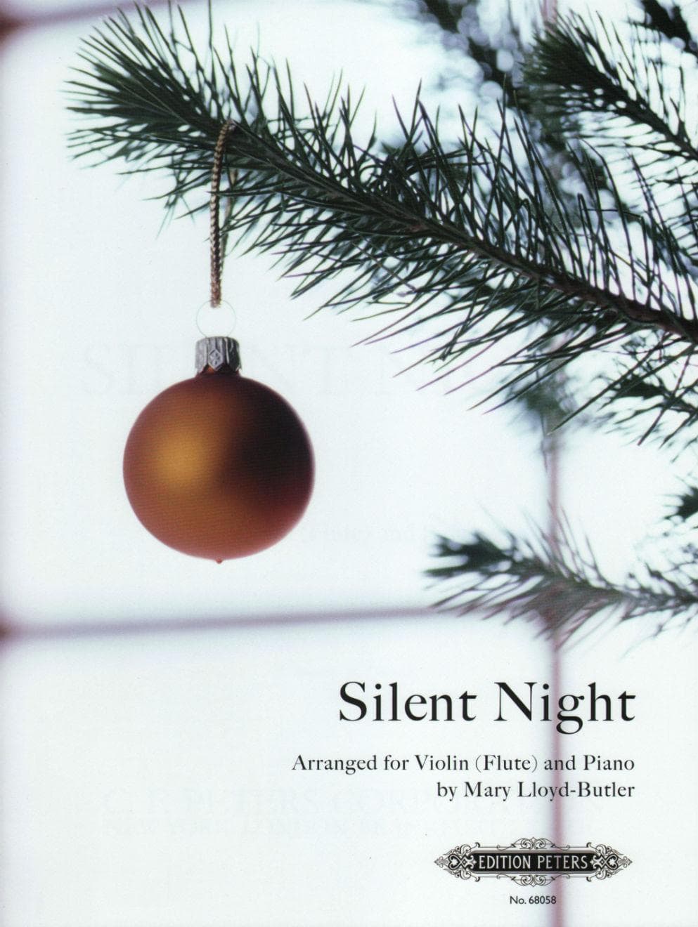 Butler, Mary - Silent Night For Violin andPiano Peters Edition